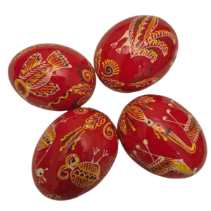 Pysanky rouge motif animal