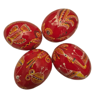 Pysanky rouge motif animal