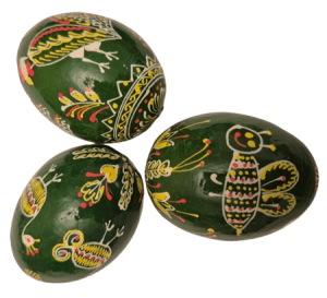 Pysanky vert motif animal
