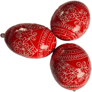 NP25GRW0 Pysanky pour sapin de Noel