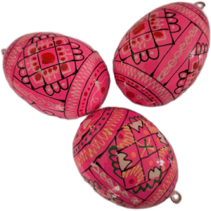 NPGPM01 Pysanky pour sapin de Noel